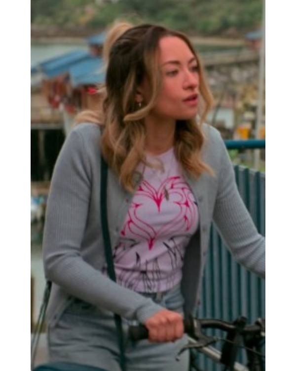 Murder in a Small Town Heart Print Graphic Tee