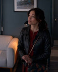 Murder in a Small Town Kristin Kreuk Black Leather Jacket USA Jackets