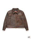 Mutimer Brown Leather Jacket Clanton Jacket