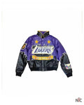 NBA LA Lakers Jeff Hamilton Leather Jacket Clanton Jacket