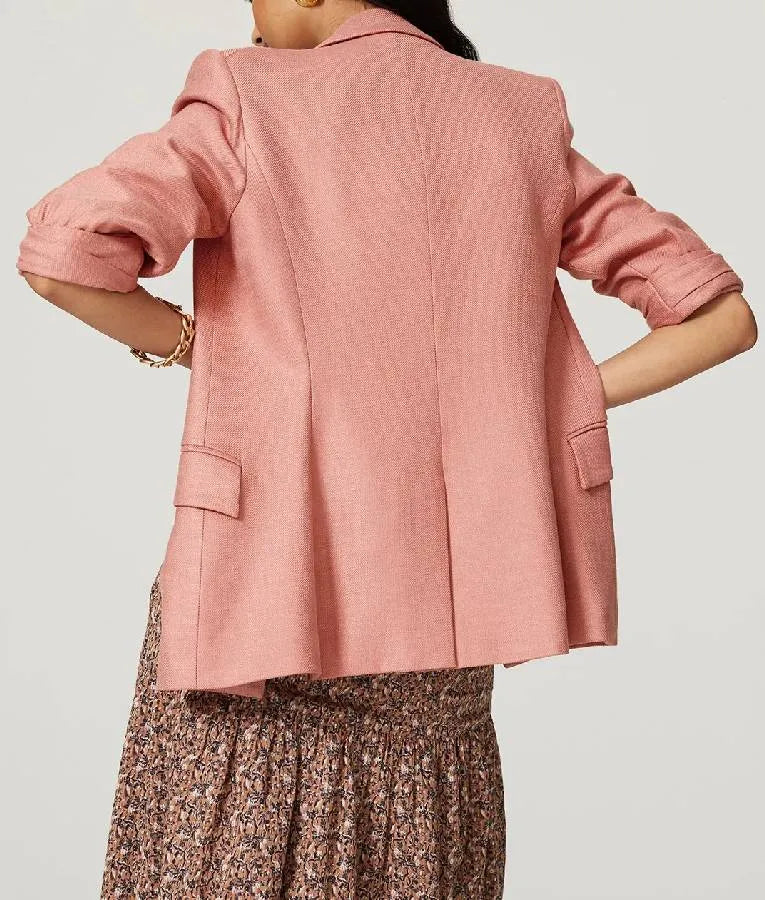 NBC News Daily 2025 Kate Snow Short Sleeve Blazer