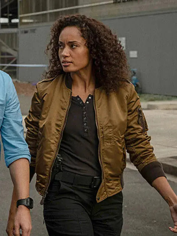 NCIS Sydney Olivia Swann Brown Bomber Jacket WorthVee