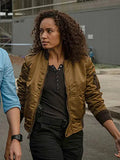 NCIS Sydney Olivia Swann Brown Bomber Jacket WorthVee