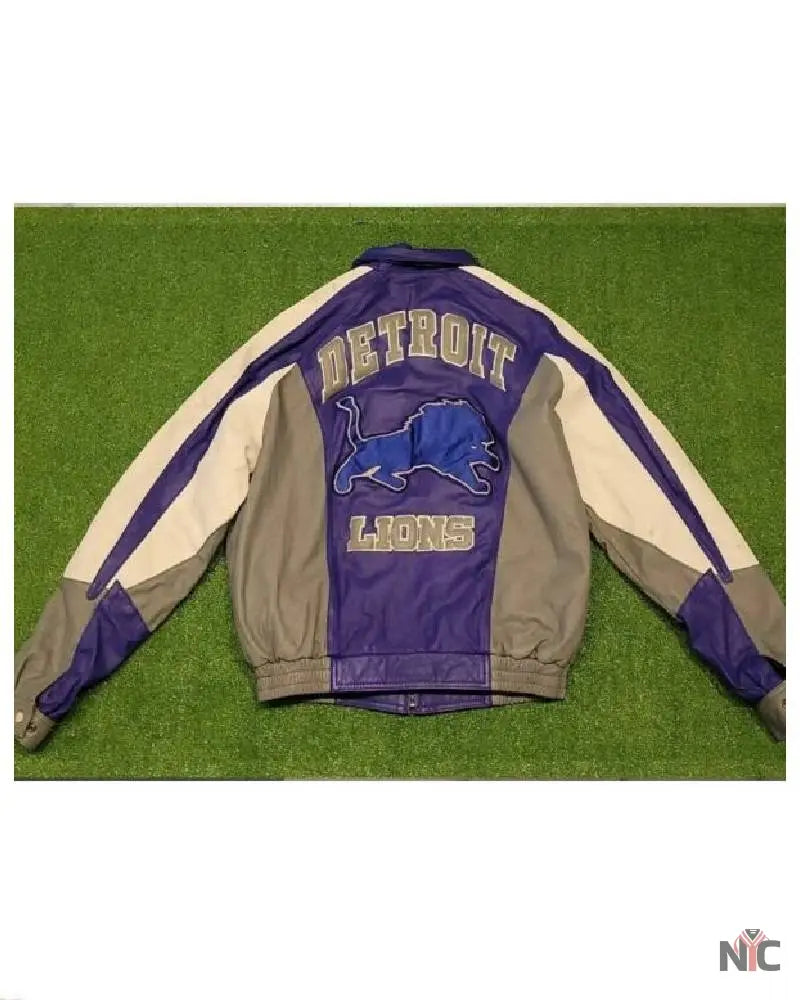 NFL Detroit Lions Jeff Hamilton Leather Jacket Clanton Jacket