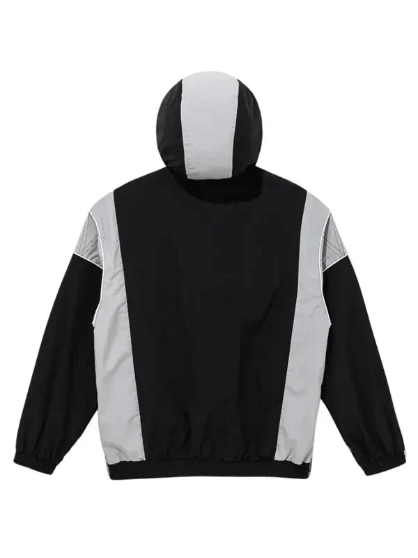 NFL Las Vegas Raiders Windbreaker Black Anorak Jacket Clanton Jacket