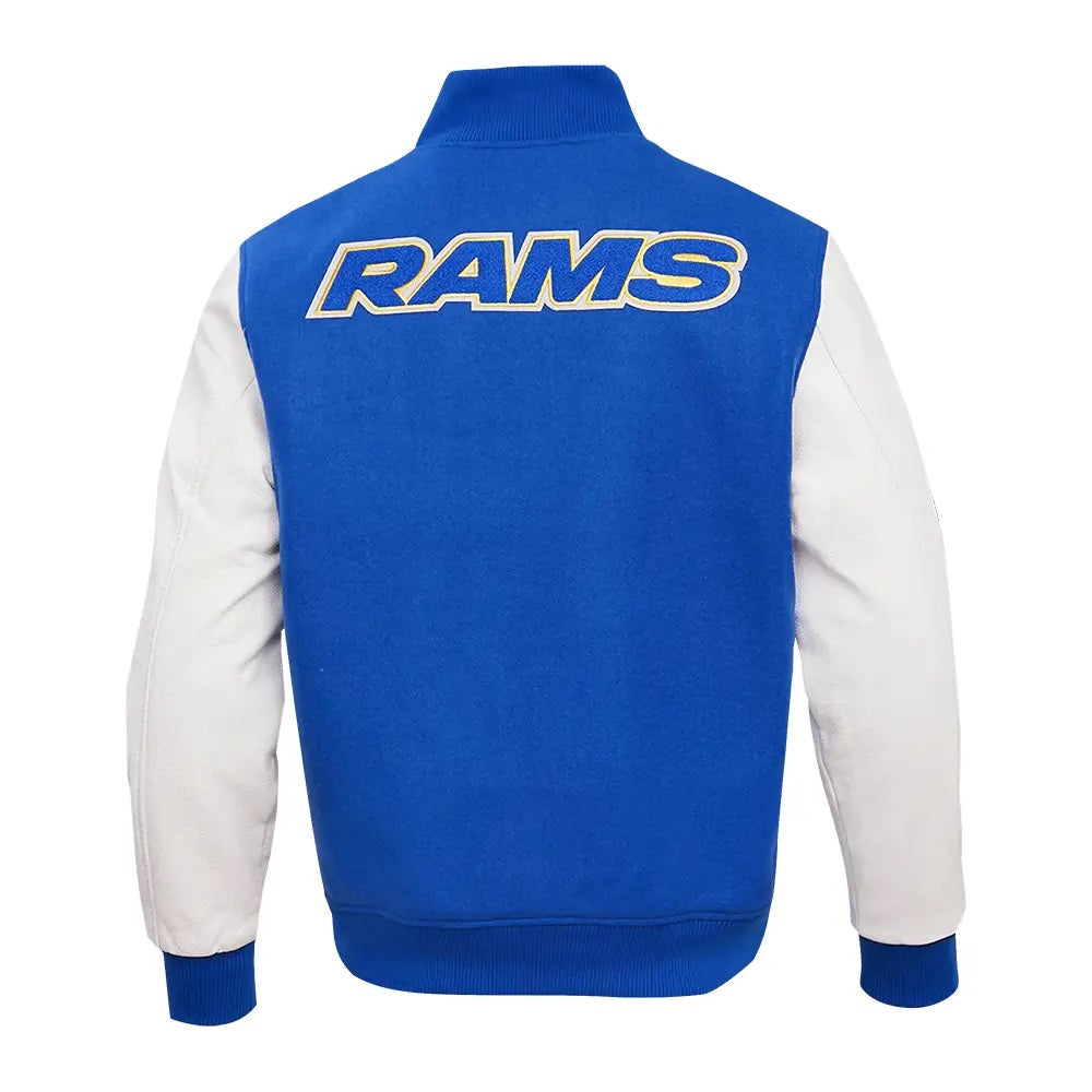 NFL Los Angeles Rams Pro Standard Royal Blue Varsity Jacket WorthVee