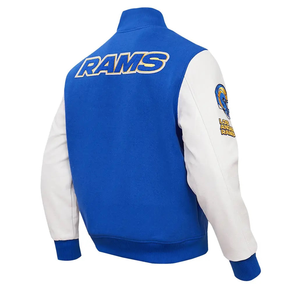 NFL Los Angeles Rams Pro Standard Royal Blue Varsity Jacket WorthVee