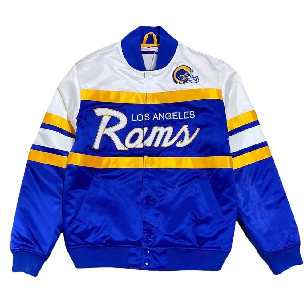 NFL Los Angeles Rams Special Script Satin Jacket WorthVee