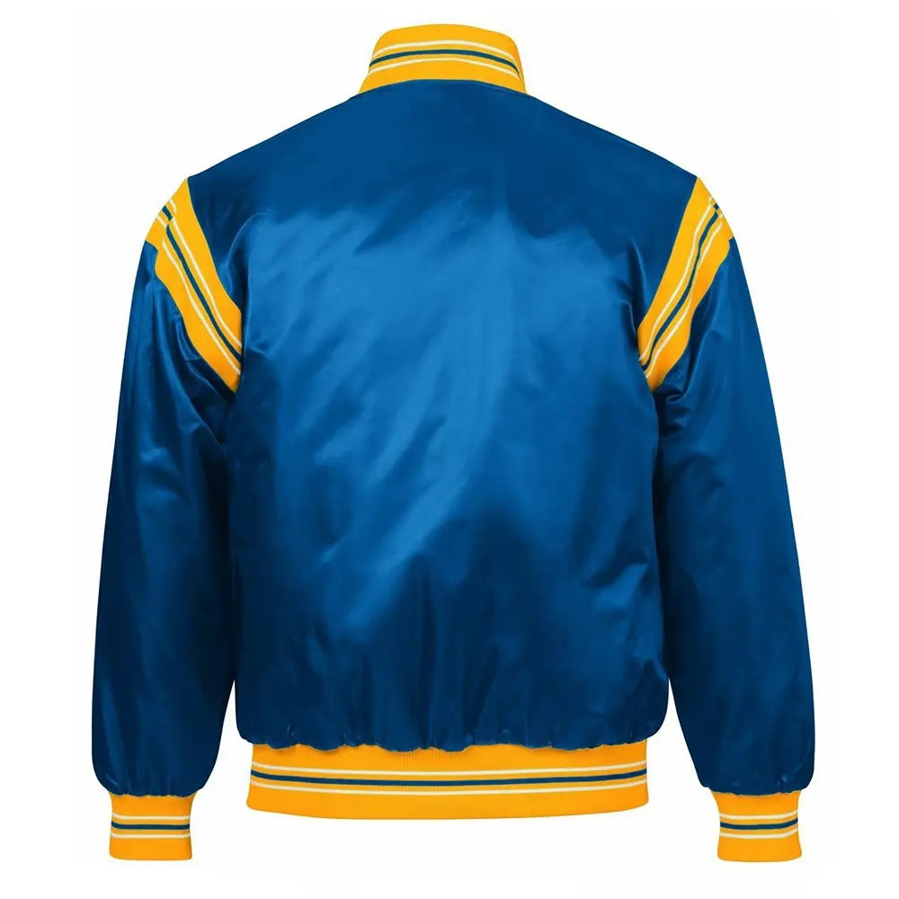 NFL Los Angeles Rams The Enforcer Royal Blue Satin Jacket WorthVee