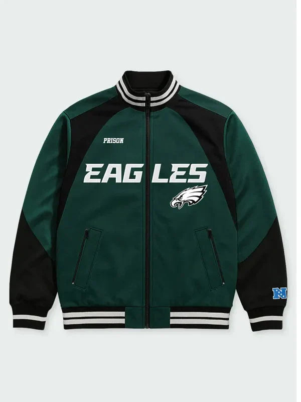 NFL Philadelphia Eagles Green Bomber Jacket Clanton Jacket