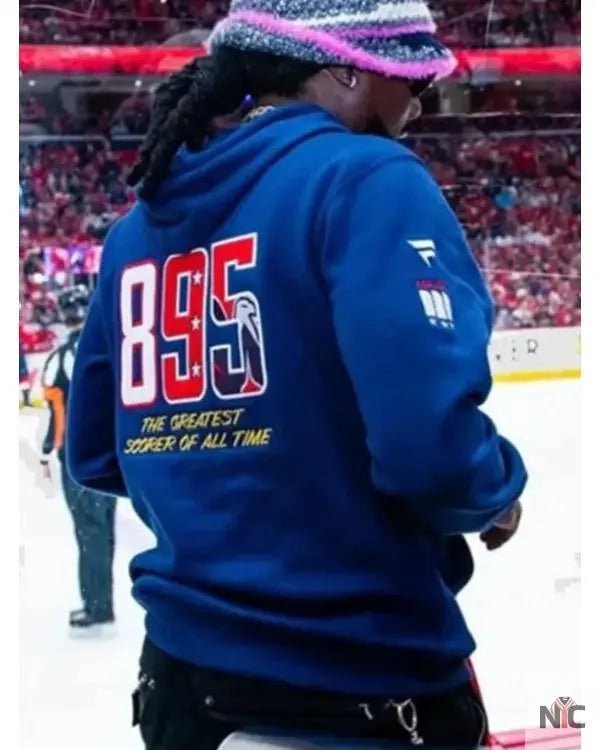 NHL Washington Capitals Navy Blue Pullover Hoodie Clanton Jacket