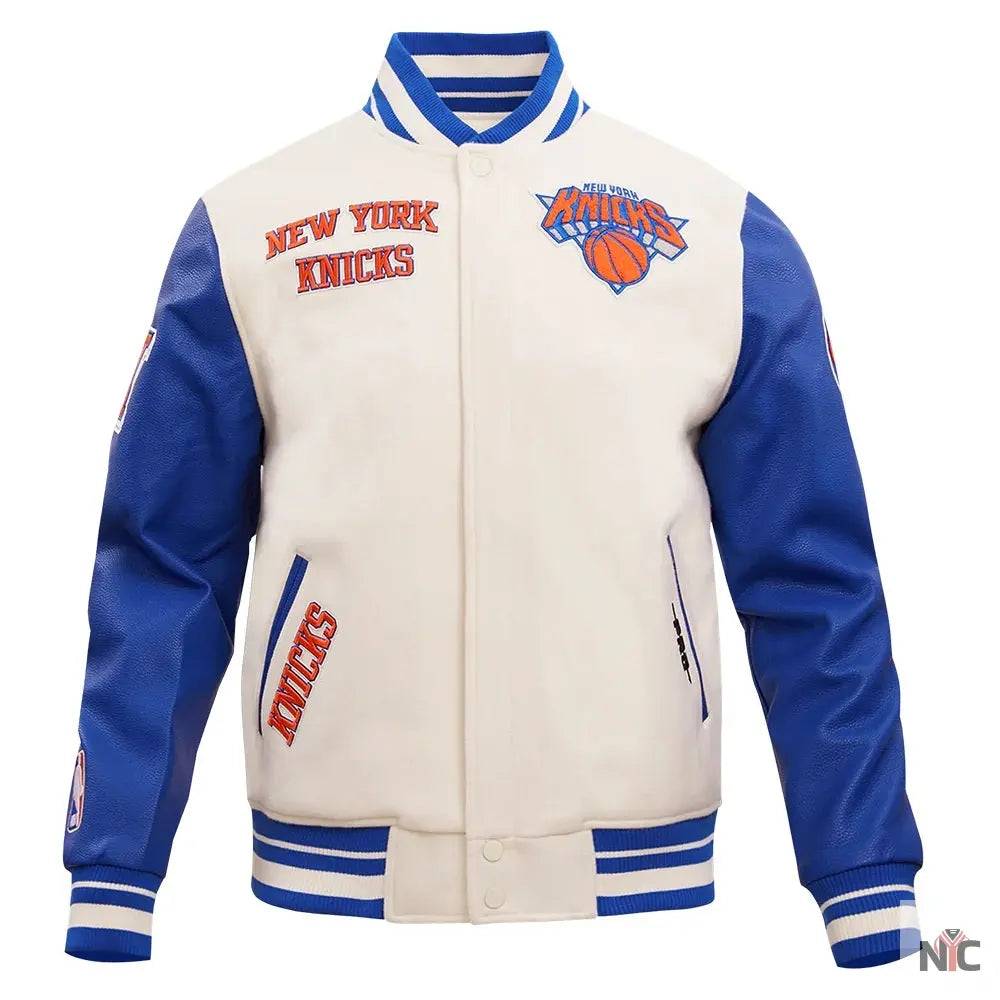 NY Knicks Retro Classic Varsity Jacket Clanton Jacket