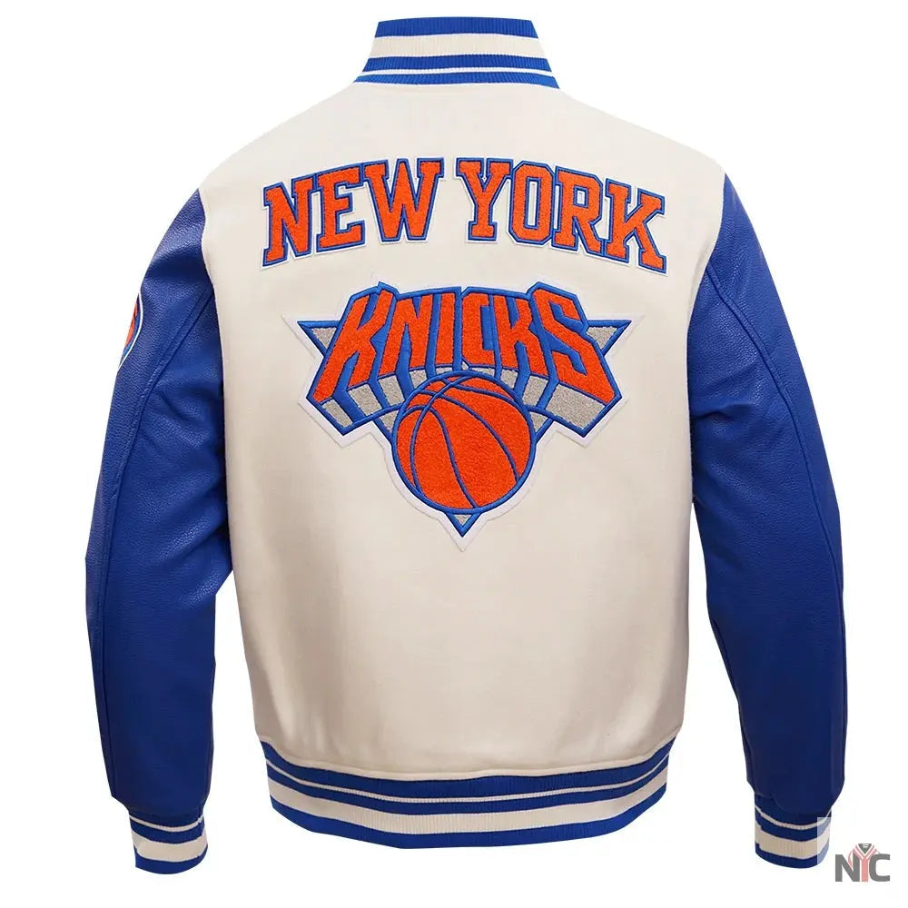 NY Knicks Retro Classic Varsity Jacket Clanton Jacket