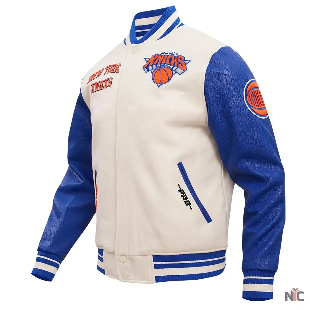 NY Knicks Retro Classic Varsity Jacket Clanton Jacket
