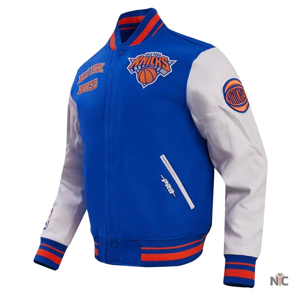 NY Knicks Retro Classic Varsity Jacket Clanton Jacket