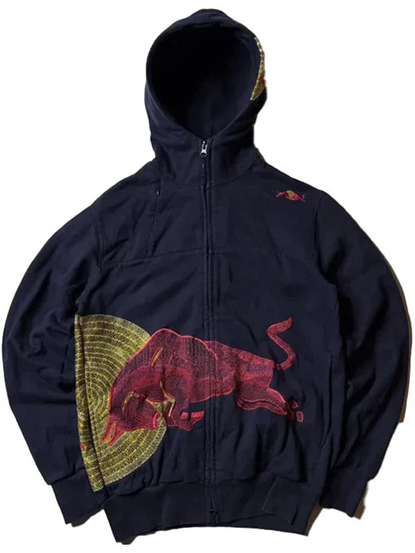 Navy Vintage Red Bull Big Logo Racing Hoodie WorthVee