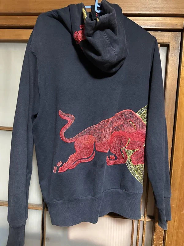Navy Vintage Red Bull Big Logo Racing Hoodie WorthVee