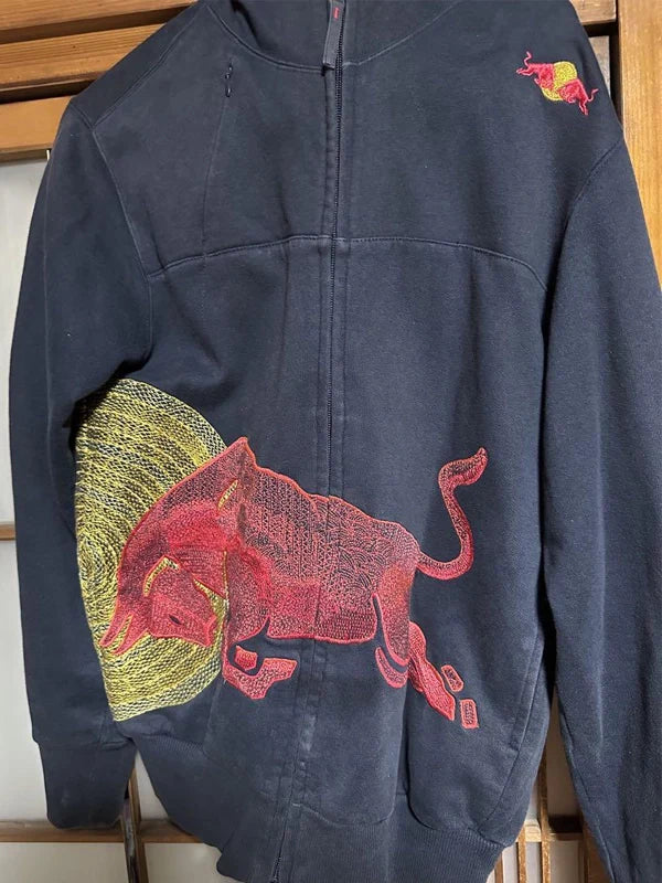 Navy Vintage Red Bull Big Logo Racing Hoodie WorthVee