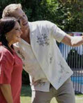 Neighbours 2025 Xavier Molyneux White Resort Shirt Clanton Jacket