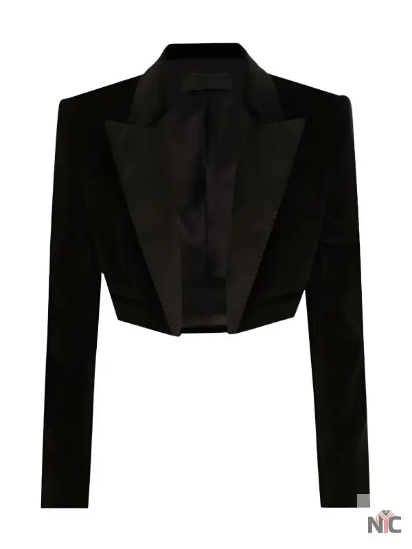 Netflix Tudum 2025 Sofia Carson Cropped Velvet Blazer Clanton Jacket