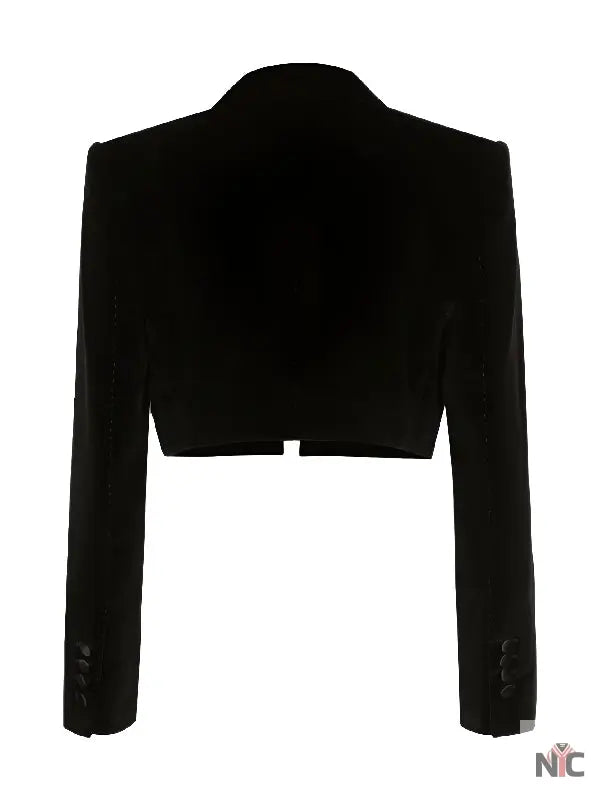 Netflix Tudum 2025 Sofia Carson Cropped Velvet Blazer Clanton Jacket