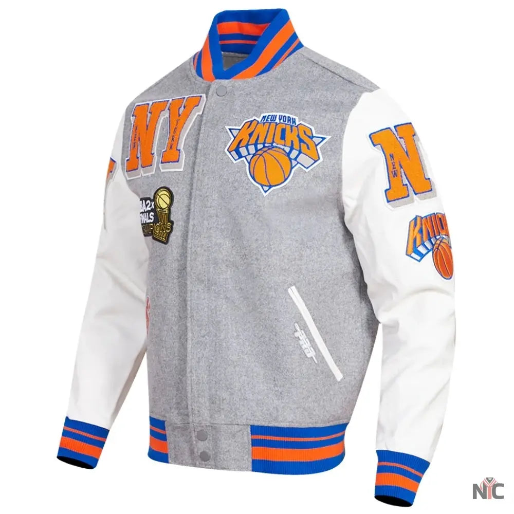 New York Knicks Mashup Varsity Jacket Clanton Jacket