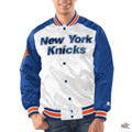 New York Knicks Renegade Satin Varsity Jacket Clanton Jacket