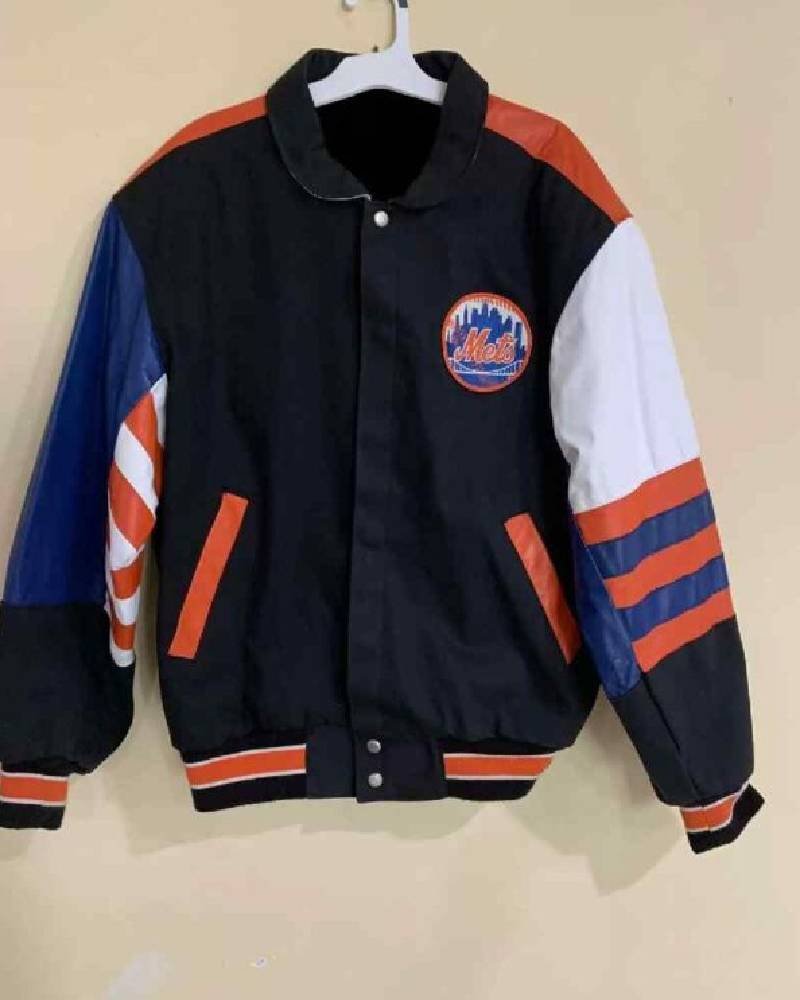 New York Mets Baseball MLB Jeff Hamilton Jacket Clanton Jacket