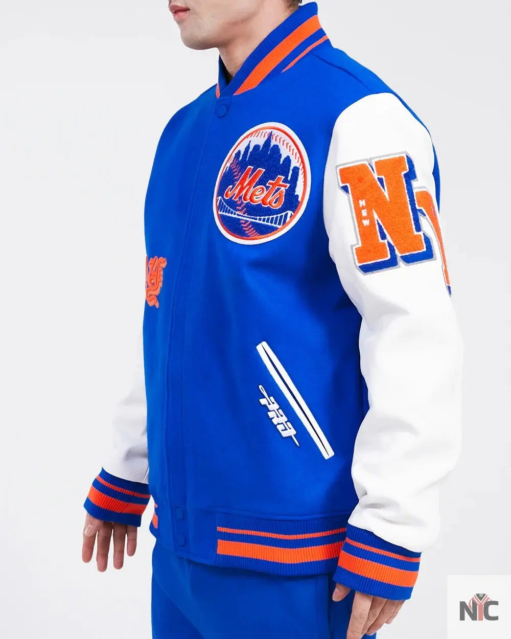 New York Mets Old English Varsity Jacket Clanton Jacket