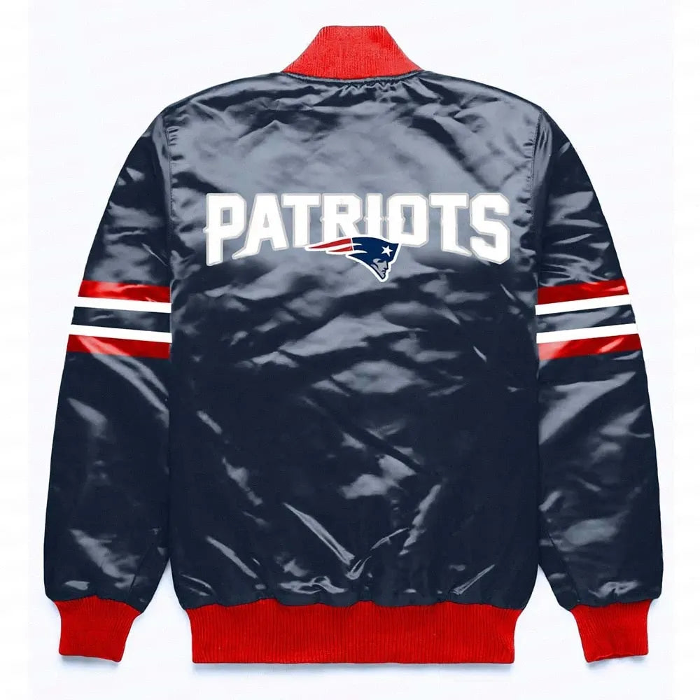 New England Patriots Button Down Navy Jacket