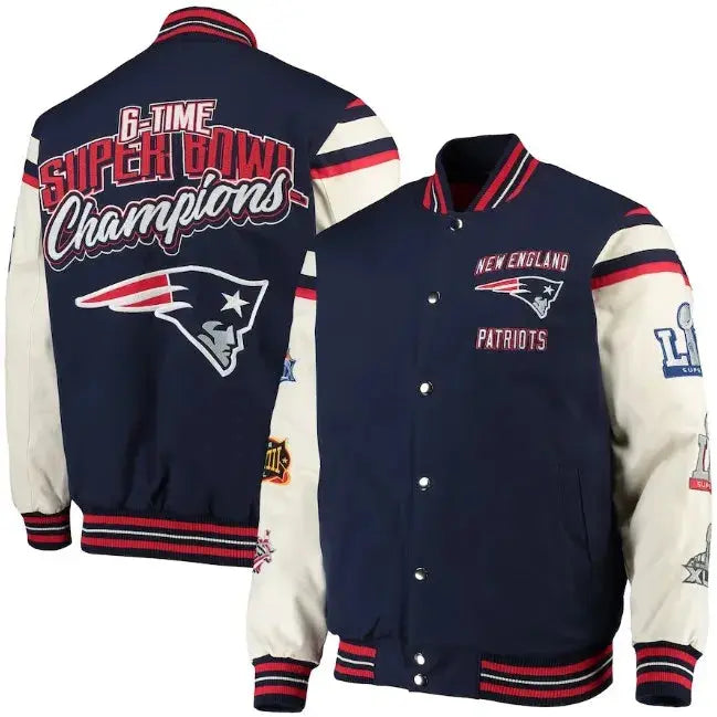 New England Patriots Super Bowl Championship Jacket WorthVee