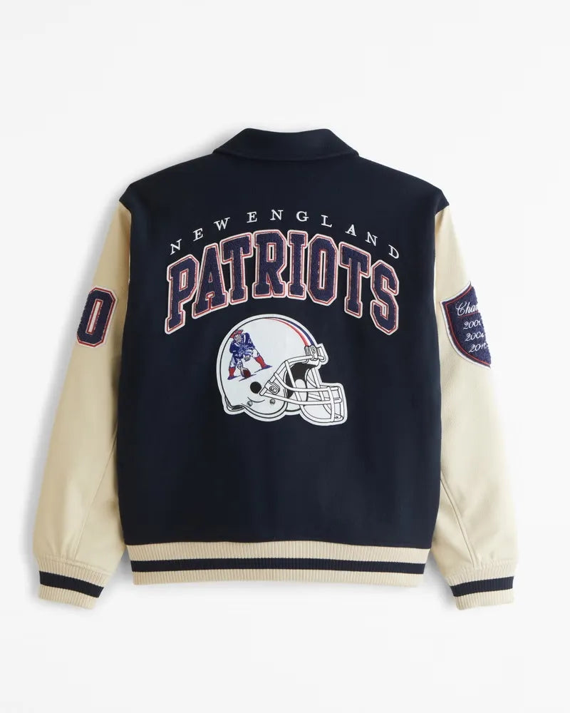 New England Patriots Varsity Bomber Jacket