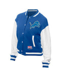 New Era Blue Detroit Lions Fleece Jacket Clanton Jacket