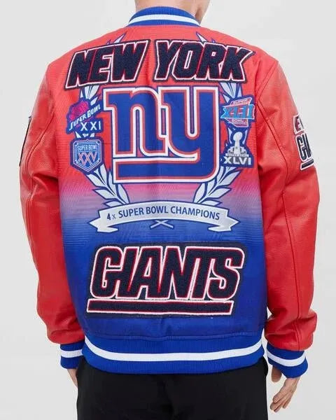 New York Giants Remix Wool Varsity Jacket