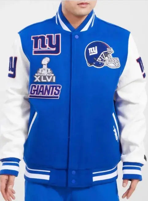 New York Giants Standard Letterman Jacket WorthVee