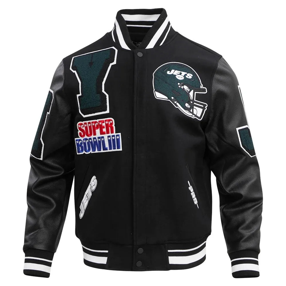 New York Jets Mashup Varsity Jacket