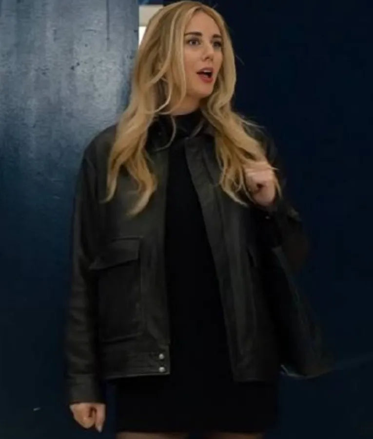 Nobody Wants This Justine Lupe Leather Jacket