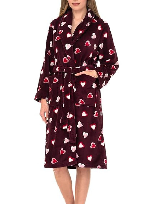 Not Suitable For Work S01 Jack Martin Heart Printed Robe WorthVee
