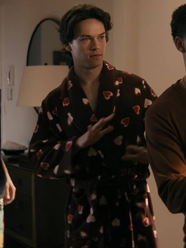 Not Suitable For Work S01 Jack Martin Heart Printed Robe WorthVee