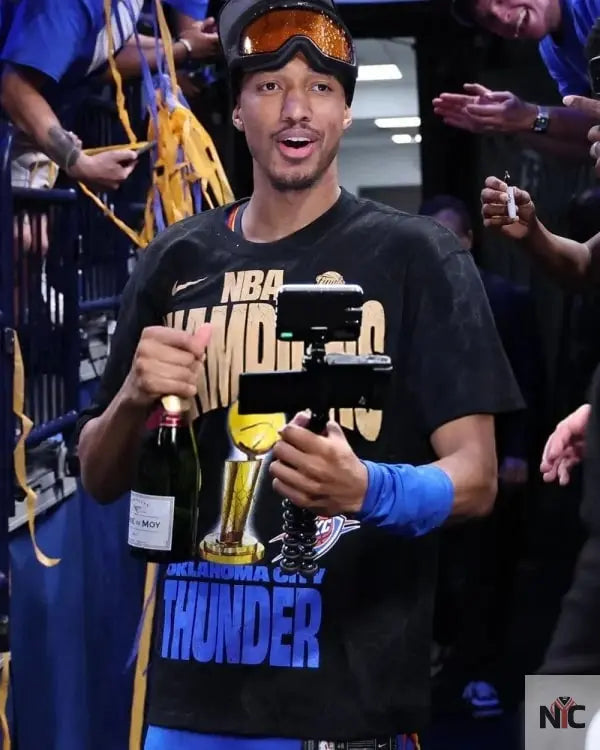 OKC Thunder Championship Shirt Clanton Jacket