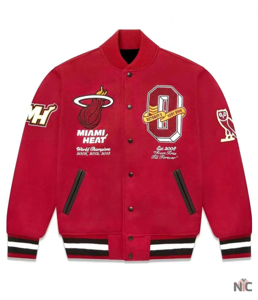 OVO Miami Heat Varsity Jacket Clanton Jacket