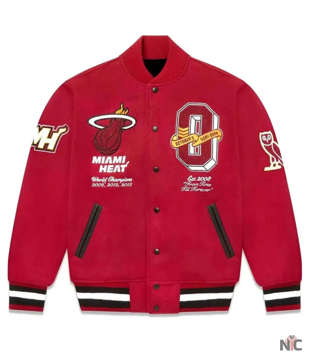OVO Miami Heat Varsity Jacket Clanton Jacket