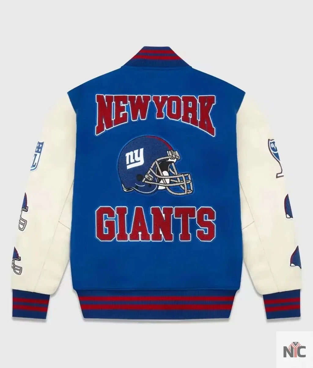OVO New York Giants Varsity Jacket Clanton Jacket