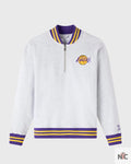 OVO X NBA Los Angeles Lakers Quarter-zip Mockneck Sweatshirt Clanton Jacket