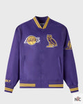 OVO X NBA Los Angeles Lakers Varsity Jacket Clanton Jacket