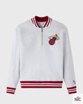OVO X NBA Miami Heat Quarter-zip Mockneck Sweatshirt Clanton Jacket