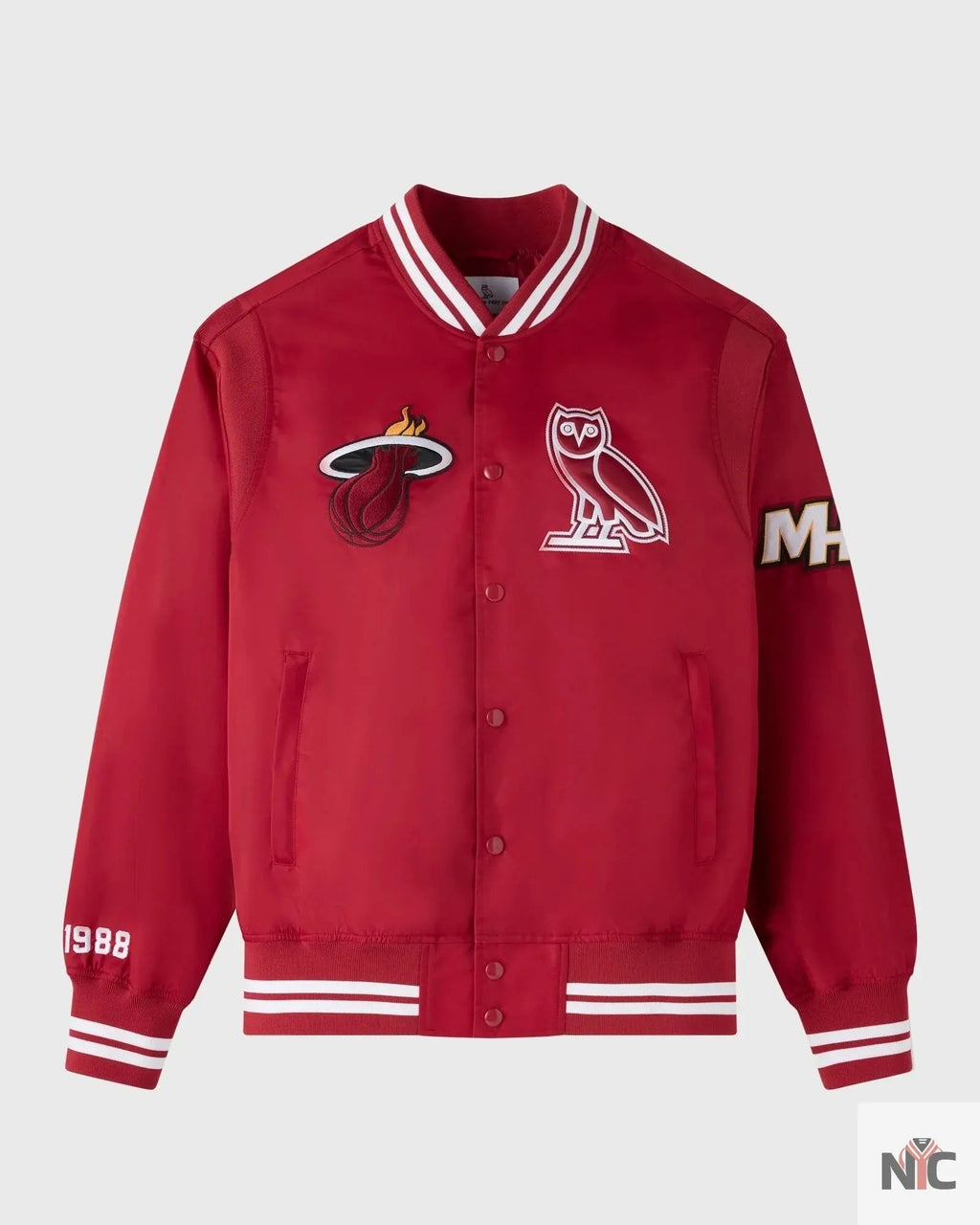 OVO X NBA Miami Heat Varsity Jacket Clanton Jacket