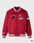 OVO X NBA Miami Heat Varsity Jacket Clanton Jacket