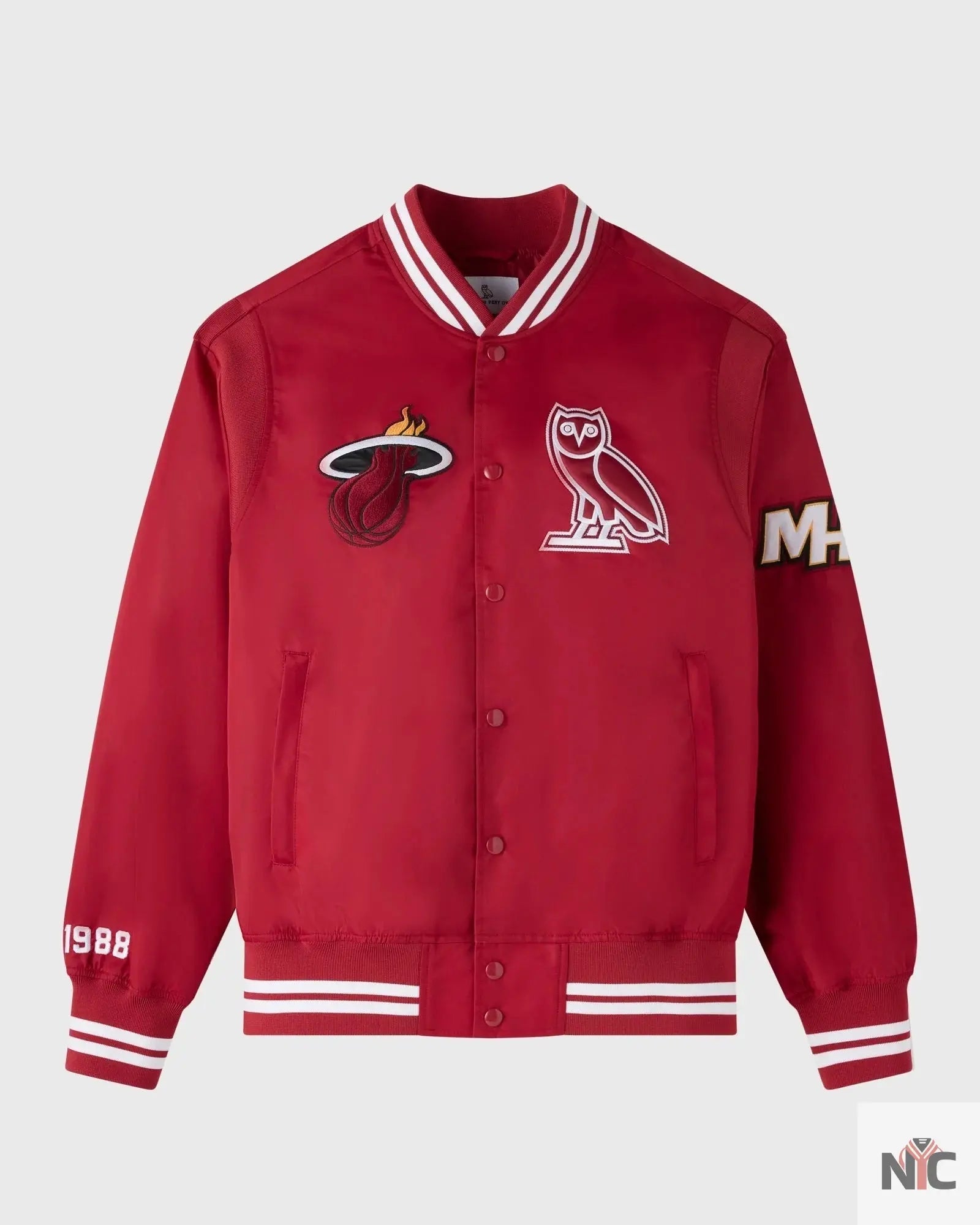 OVO X NBA Miami Heat Varsity Jacket Clanton Jacket
