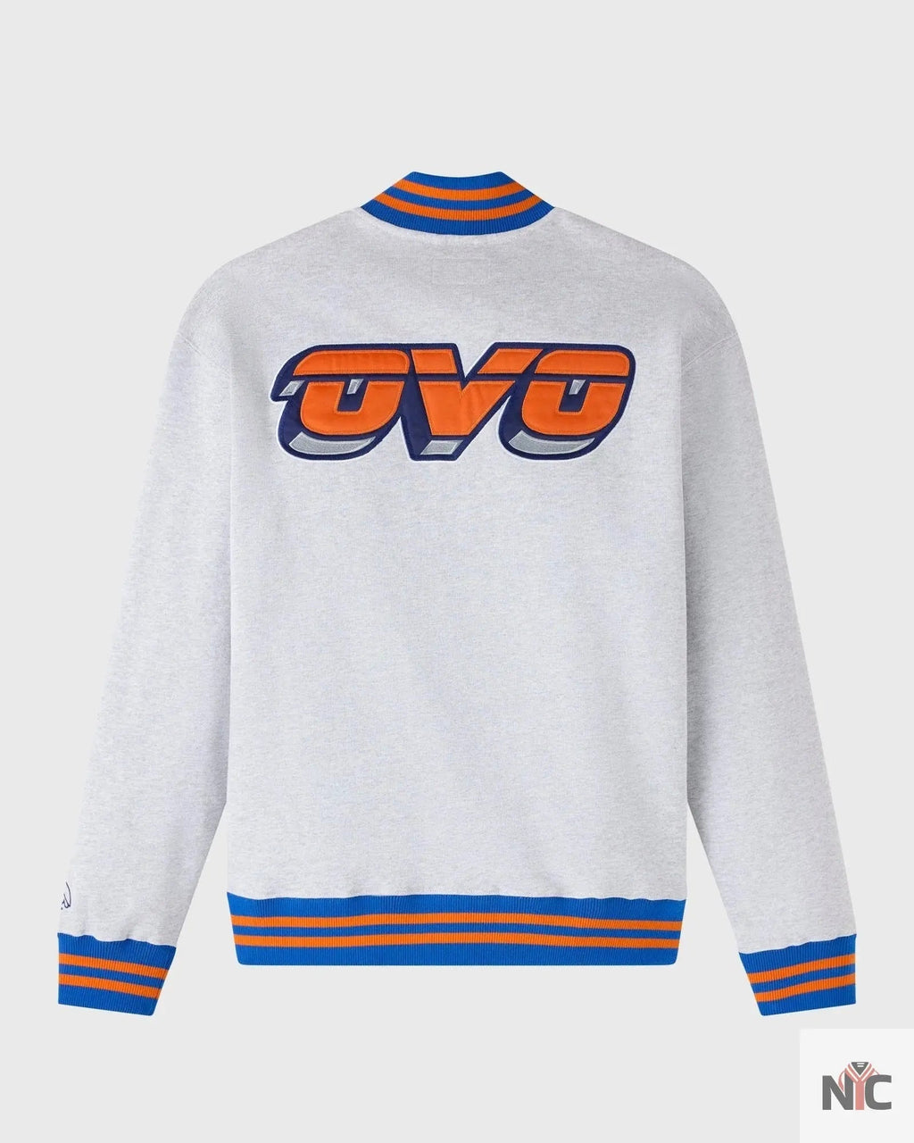 OVO X NBA New York Knicks Quarter-zip Mockneck Sweatshirt Clanton Jacket